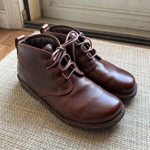 Mozo Brown Leather Men’s Chukka Boots, Nonslip Hard Toe Work Boot